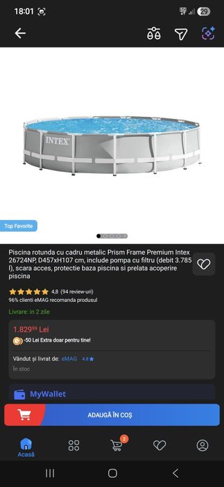 Vand Piscina Si Pompa