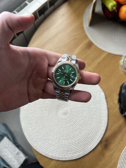 Rolex Datejust Gold And Green Dial 41 mm