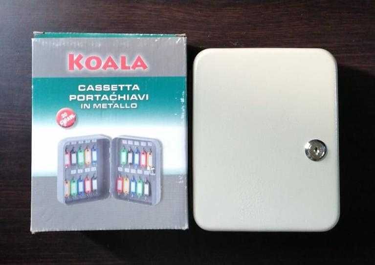 Cutie metalică pentru 20 chei + 50 suporturi etichete