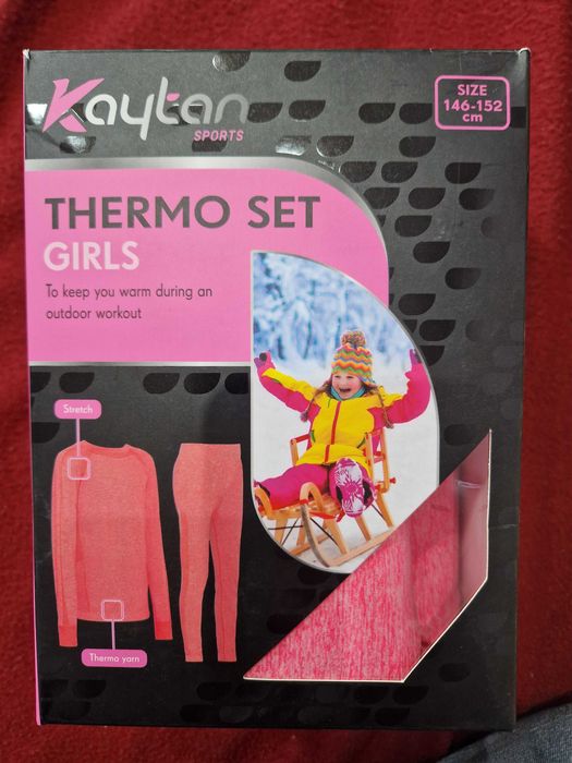 Нов детски термокомплект Kaytan Sports -блуза и клин р-р 146-152