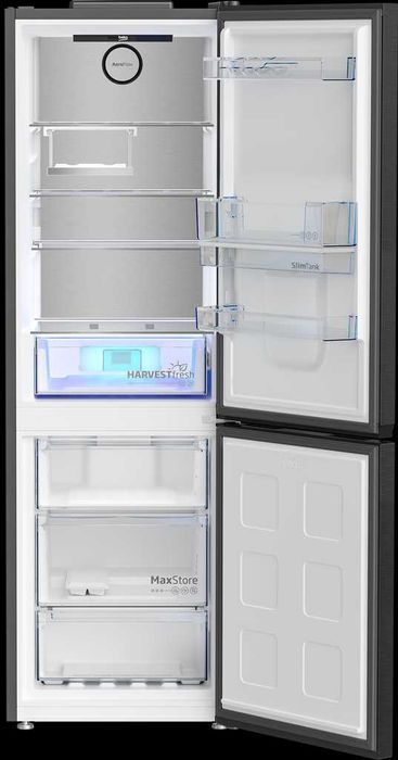 Нов инверторен хладилник с фризер BEKO B5RCNA365HDXBR с диспенсър
