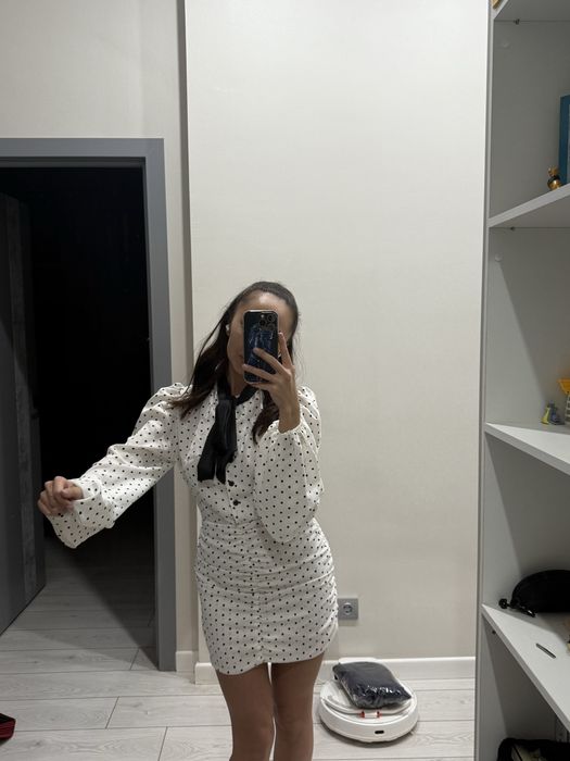 Платье в горошек 42-44