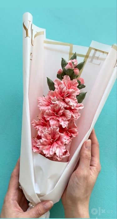 Цветы съедобные из зефира