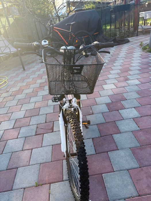 Bicicleta copii Omega Angle 24″, 18 viteze, alb