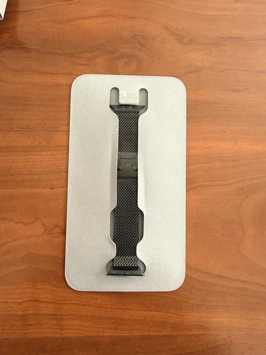 Curea Apple Watch Ultra Titanium Milanese Loop Black 49mm L Originala