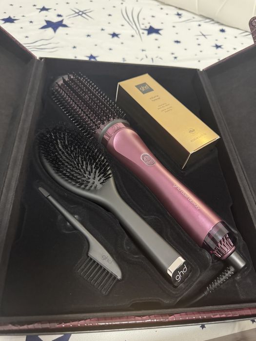 GHD duet blowdry hair brush cherry chic