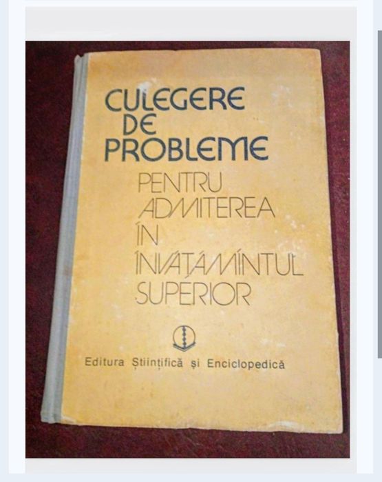 Culegere de probleme pentru examenul de facultate