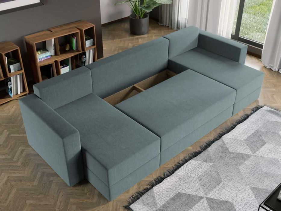 Coltar U Extensibil cu lada Alfa turcoaz Barrel 72 - Transport Gratuit