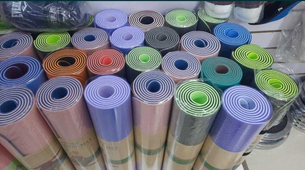 Коврик (каримат йоги) гимнастический для йога фитнеса 6мм с чехлом