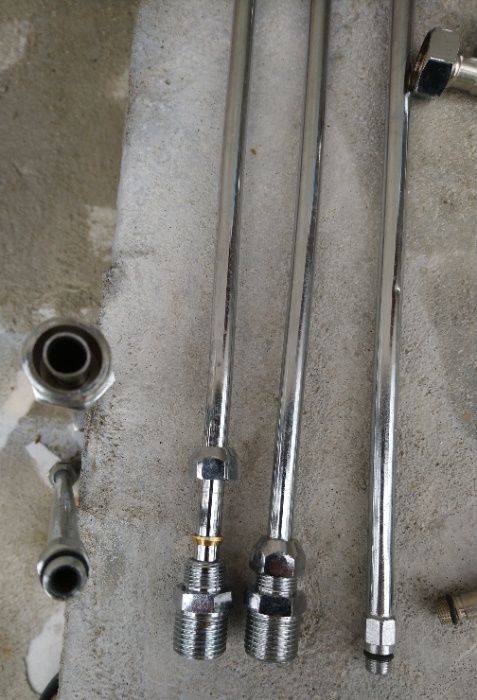 Tija metalica baterie apa monocomanda - inlocuitor furtune flexibile