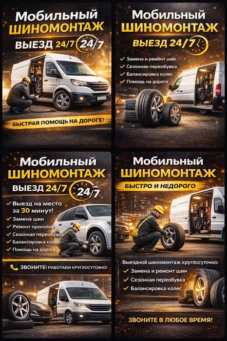 Мобильді шиномонтаж