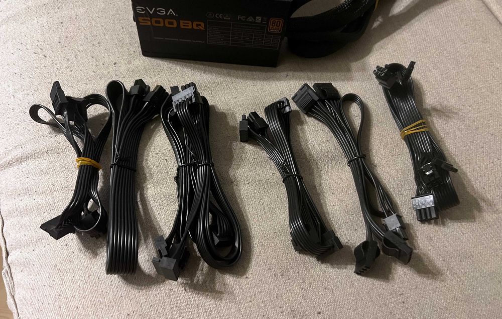 Sursa PC EVGA 500BQ 500W 80 Plus Bronze semi modulara completa