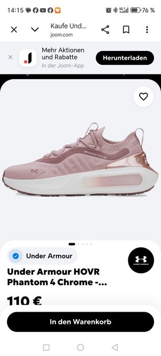 UNDER ARMOUR hovr phantom 4 femei Nr 37.5
