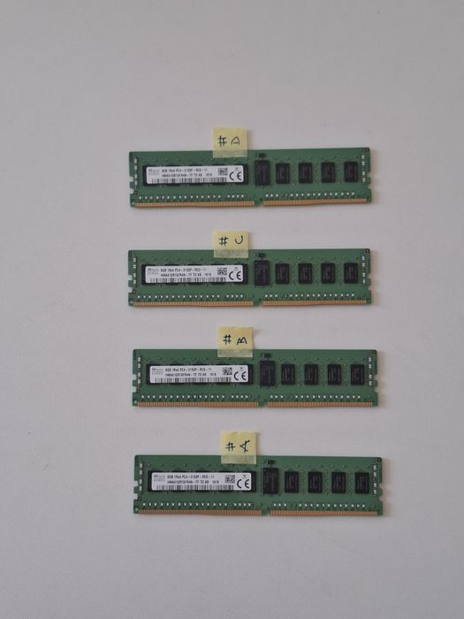 4 x 8 gb RAM SK hynix DDR4 ECC (pentru server sau workstation)