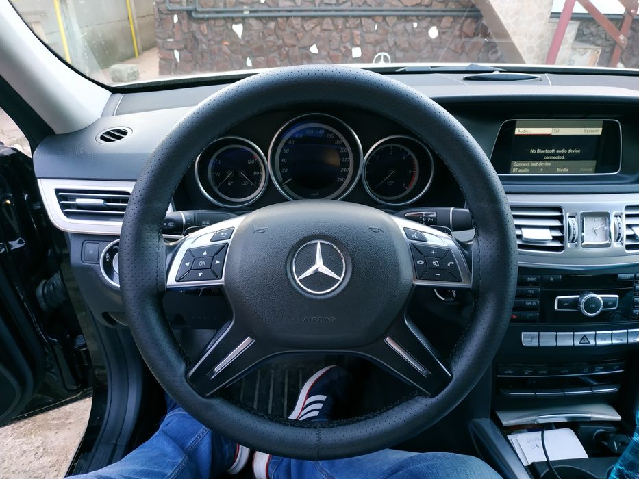 Husa de volan cusuta din piele naturală! Montaj Gratuit!!!