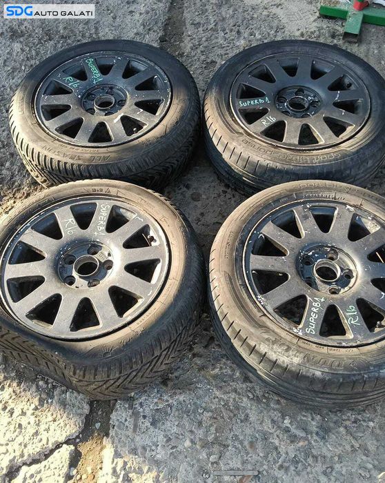 Set 4 Jante Roti Aliaj 205 55 16 R16 ET45 Audi A4 B6 2001 - 2005 [M9582]