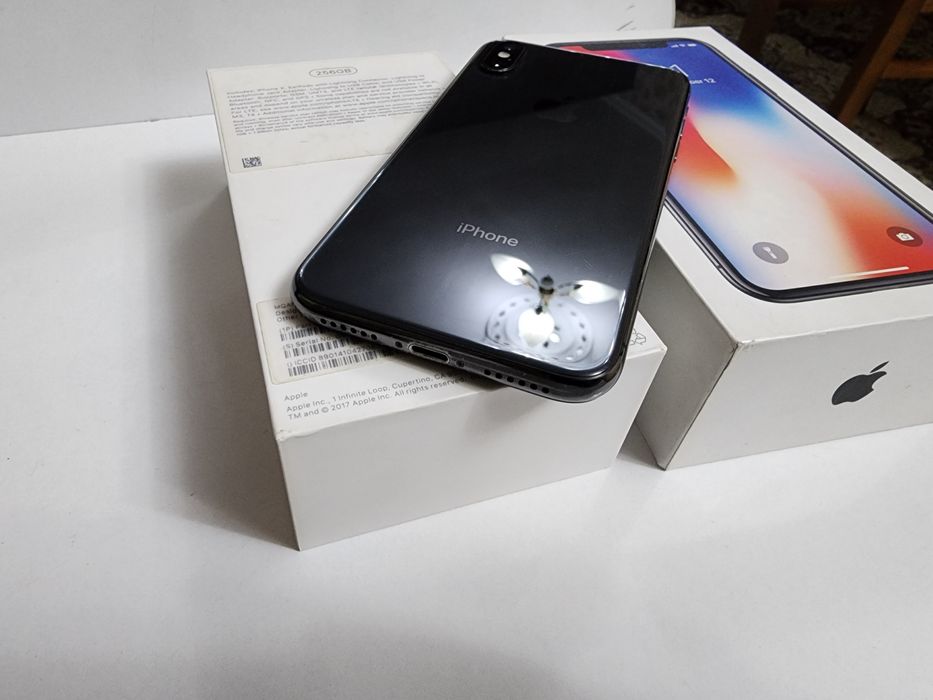 Iphone X LL/A 256GB Black Karobka Dk bor