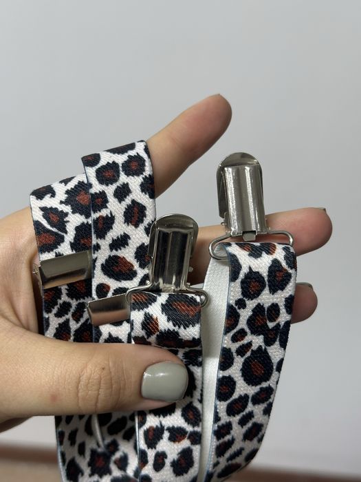 Подтяжки регулируемые леопардовые