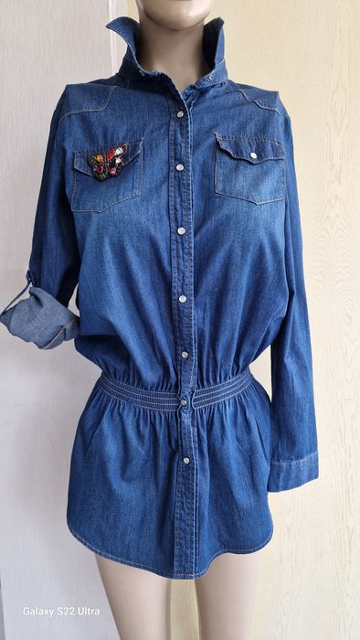 Дънкови ризи с бродерии