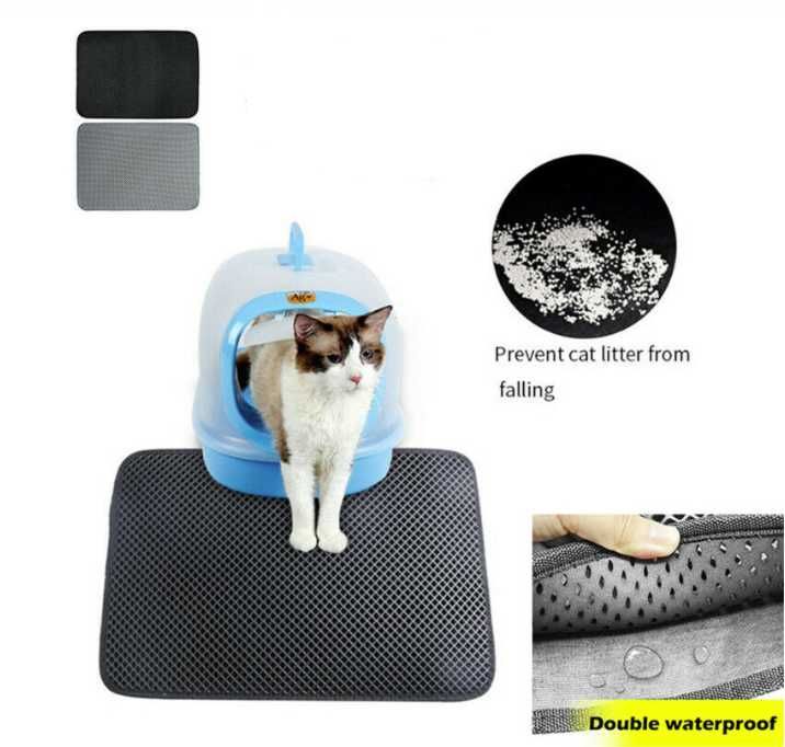 Постелка за котешки отпадъци за котки двуслоен водоустойчива