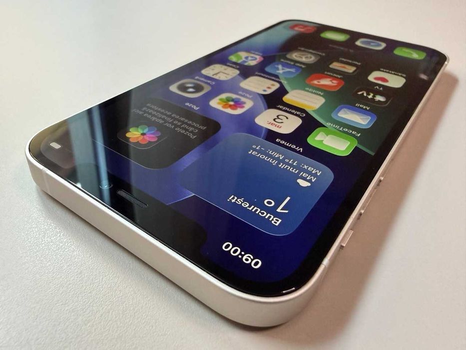  Apple / iPhone 12 128 Gb / White / 100% Acumulatorul
