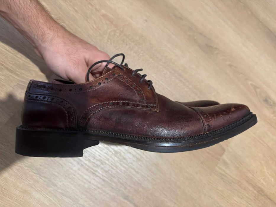 Pantofi barbatesti din piele Da Vinci, marimea 42, Made in Italy