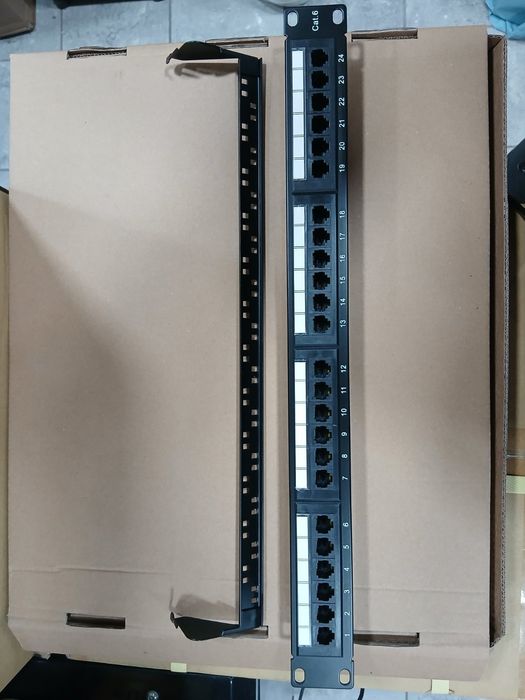Patch Panel 19″ cat6 UTP 24 Port Gigabit