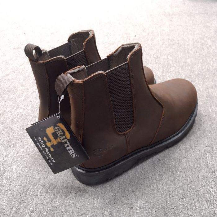 Grafters кожени обувки с метално бомбе