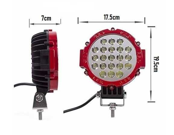 51W 60W 63W LED Мощен диоден фар лампа прожектор халоген джип ATV