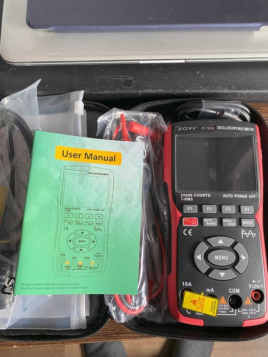 NEW ZOIY-ZT703S Osciloscop,Multimetru,Generator portabil