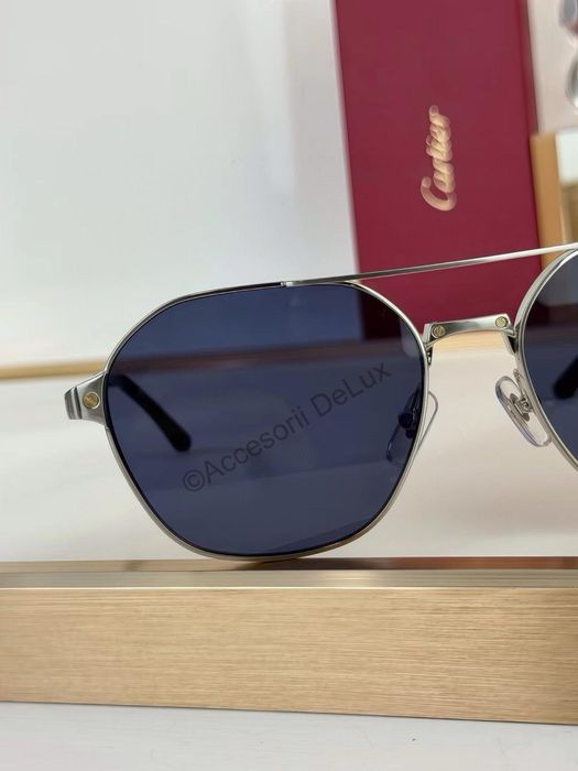 Ochelari de Soare Cartier CT0571S Noi Full Box Santos De Cartier [Verificare Colet] Silver