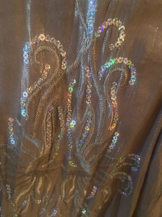 Продам юбку х/б с рисунками из люрикса сплисированную