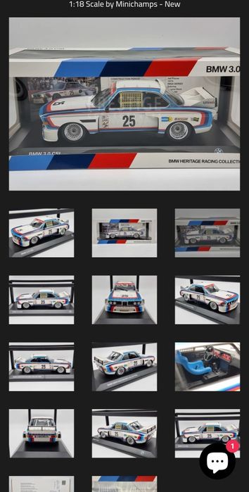 BMW 3.0 CSL E9 - 1:18 - Minichamps