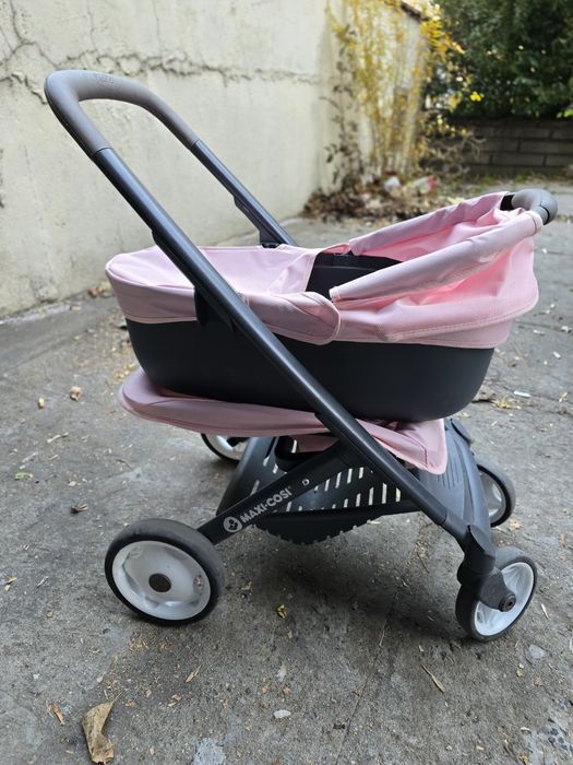 Количка за кукли 3 в 1 Smoby - Maxi Cosi Quinny, светлорозова