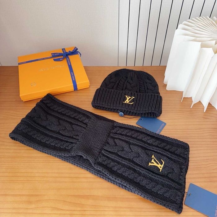 Set Caciula + Fular Louis Vuitton Premium