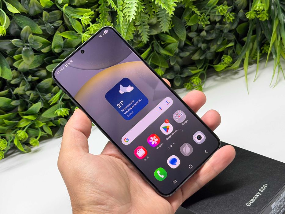 ! КаТо НоВ ! Samsung S24 Plus 256GB Black Гаранция