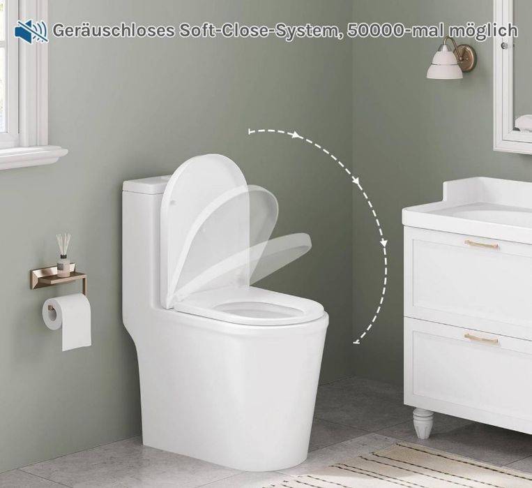 Капак и седалка за WC с плавно затваряне