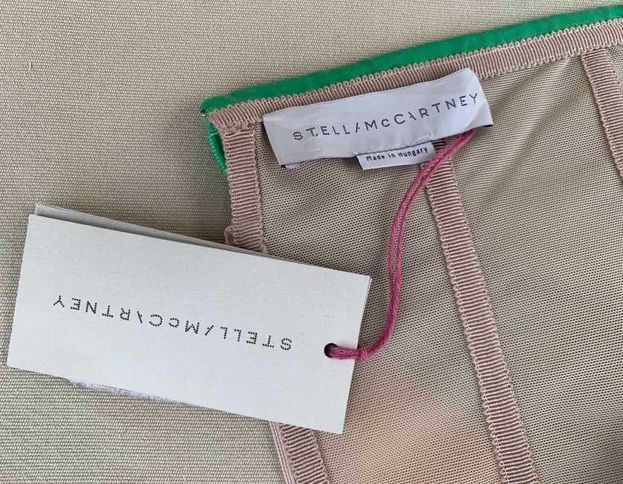 STELLA MCCARTNEY Superba Bustiera Top Verde Peplum 38IT/2XS