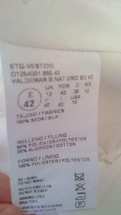 Pronovias Manuel Motta, M, 100% matase