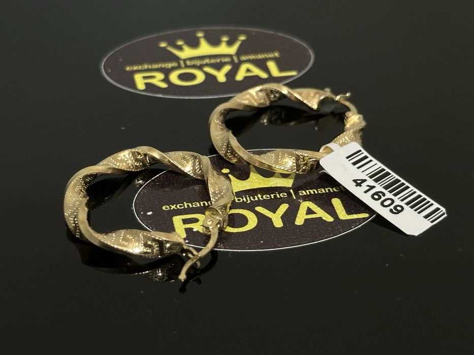 Bijuteria Royal: Cercei aur 14k/3.64 gr