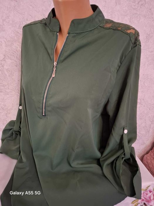 Зелена Риза /Туника с дантела