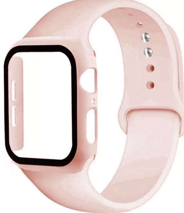 Pachet Curea si Husa Case Protectie Compatibil Ceas Iphone Apple Watch