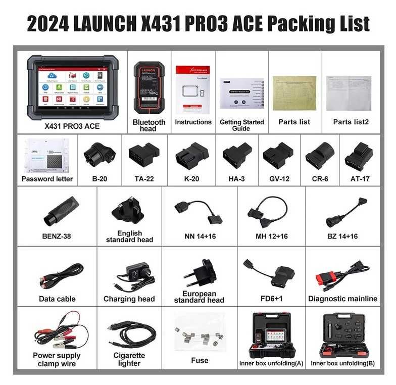 NEW 2024 LAUNCH X431 PRO3 ACE Online ECU Coding Topology Map CANFD DoI ...