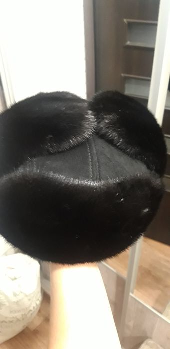 Шапка замш норка 58 размер