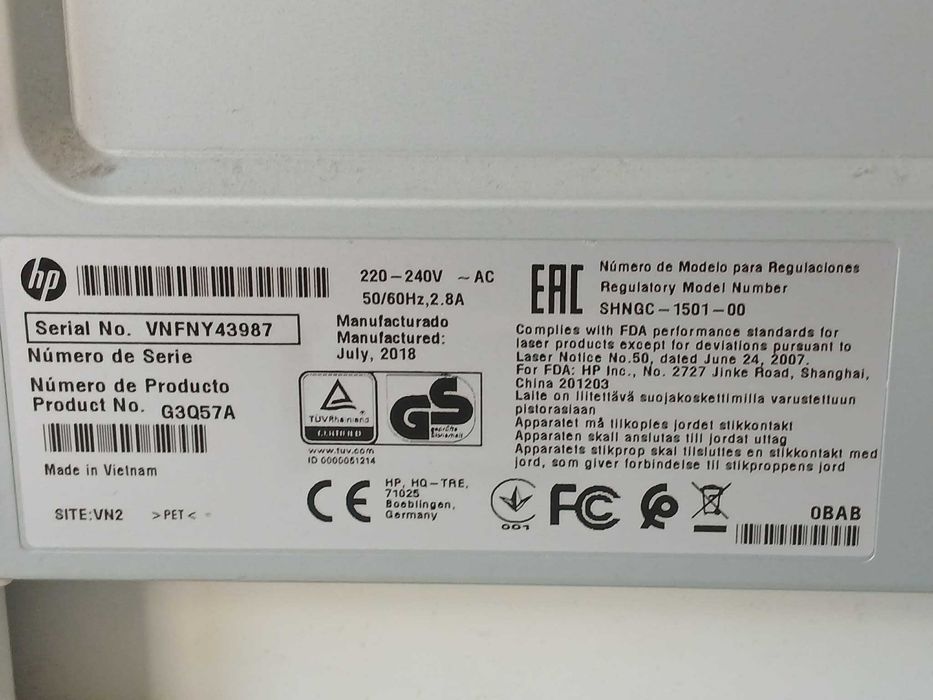 Принтер HP LaserJet Pro MFP