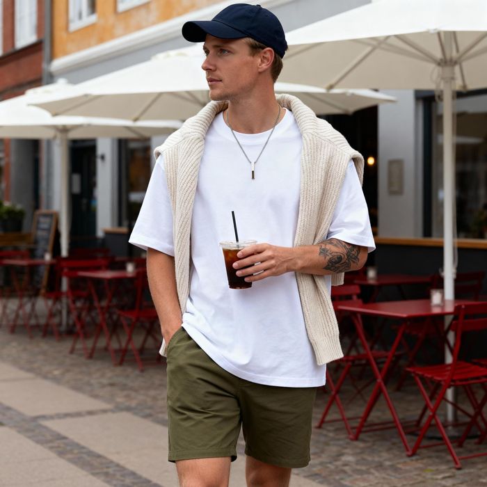 Мъжко стоманено  колие Trendhim, камък тигрово око