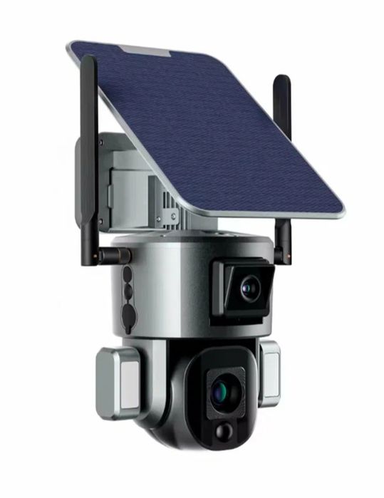 Elektrsiz ishlaydigan quyosh batareyali 4G xavfsizlik kamerasi