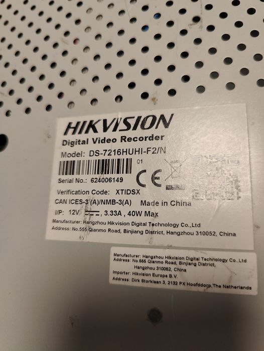 Hikvision DS-7216HUHI-F2/N