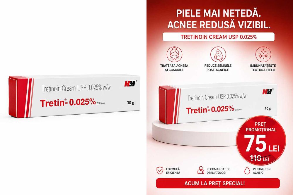 Crema fata tretin, 0,025%,