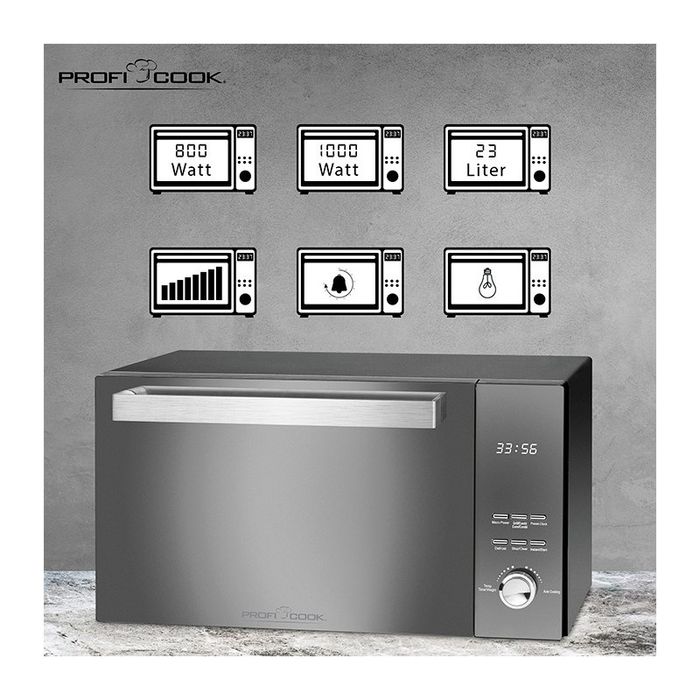 Микровълнова печка с грил Proficook PC-MWG 1204 23 литра